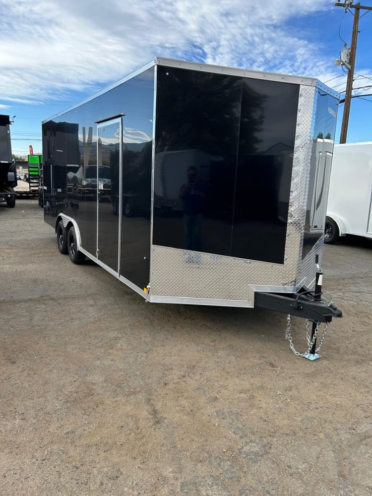 8.5' x 20' Formula Quest Enclosed Cargo Trailer - Black Composite