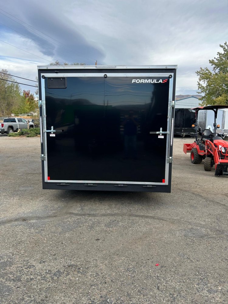8.5' x 20' Formula Quest Enclosed Cargo Trailer - Black Composite
