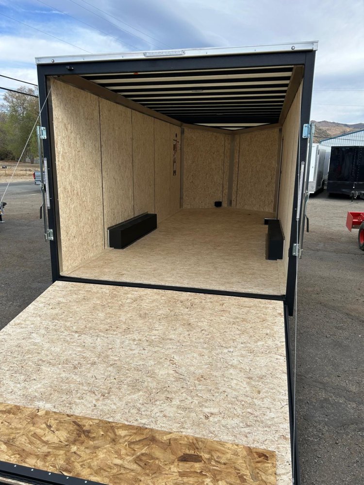 8.5' x 20' Formula Quest Enclosed Cargo Trailer - Black Composite
