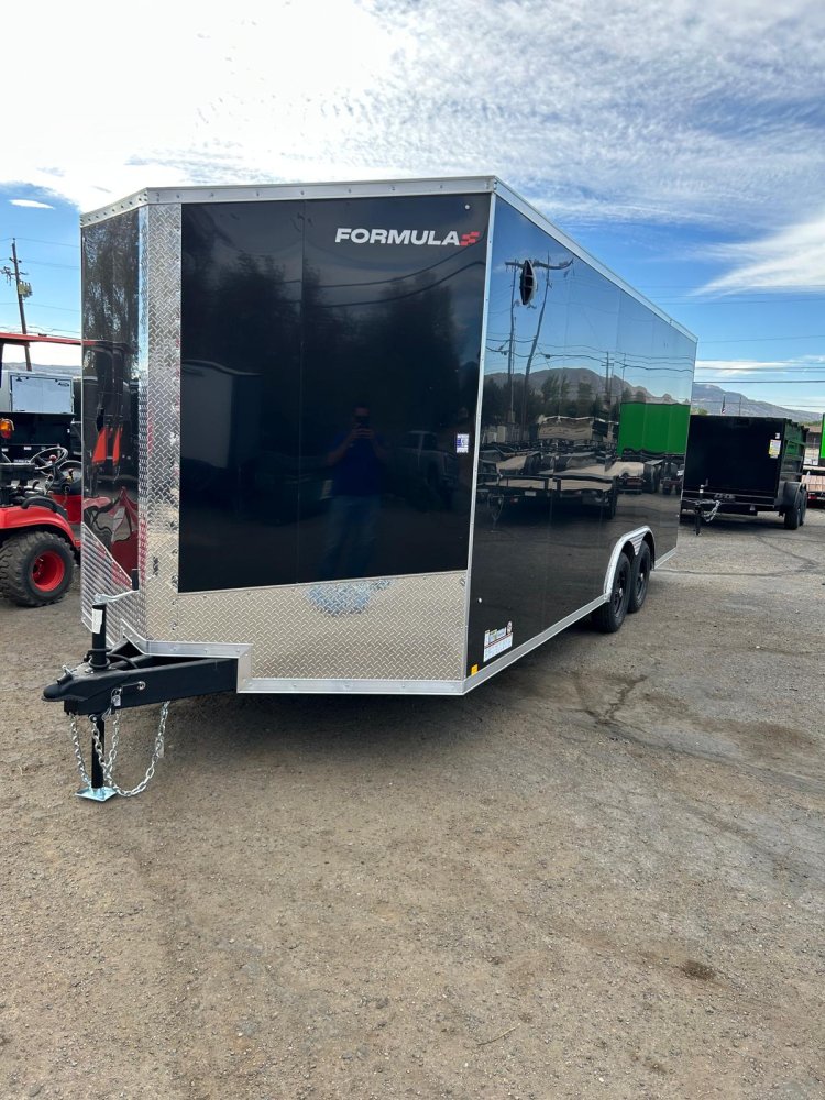 8.5' x 20' Formula Quest Enclosed Cargo Trailer - Black Composite