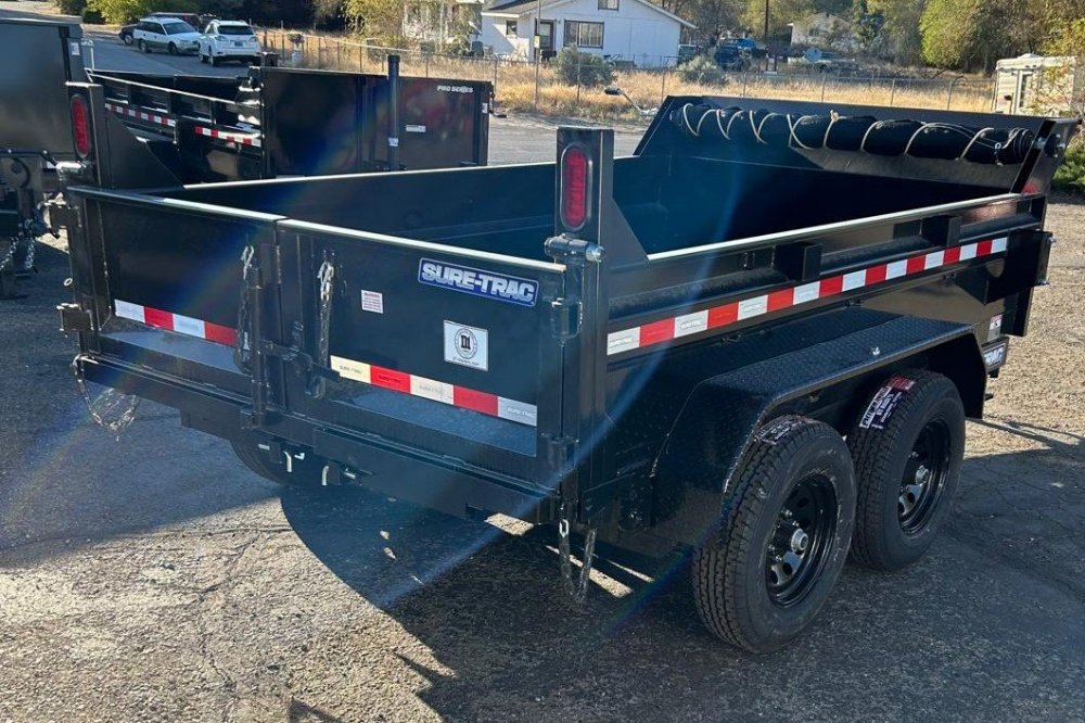 6x10 - SD Low Profile Dump Trailer, 10K Single Ram