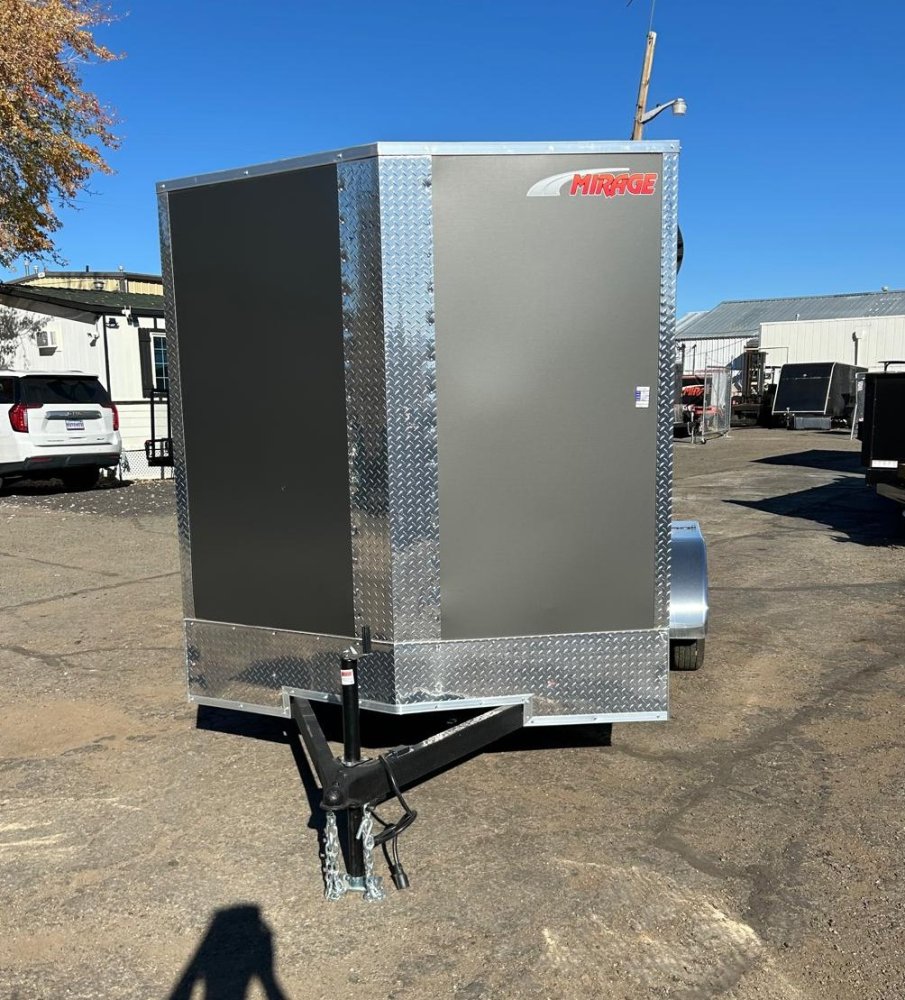 7x14 Mirage XE Flat Top V-Nose Enclosed Cargo Trailer - Charcoal | D1 Trailers Carson City, NV