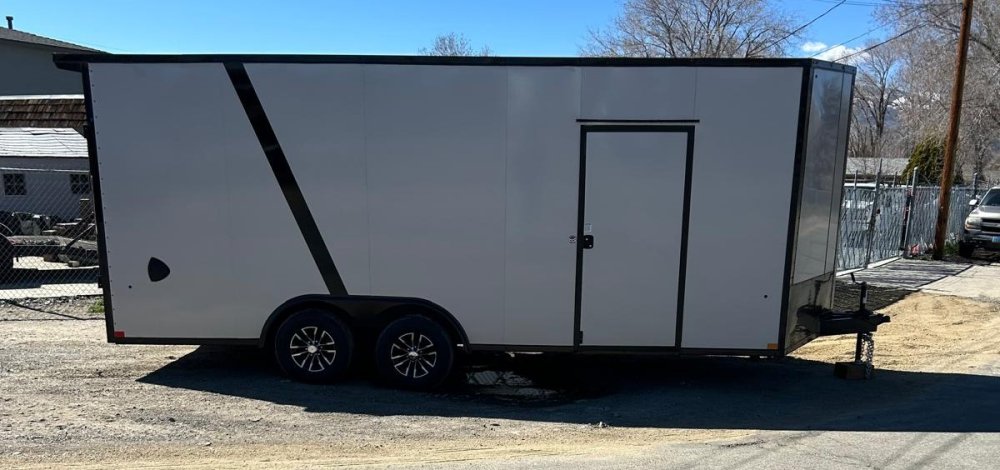 8.5x20 Jasper SE Flat Top Sloped V-Nose Enclosed Trailer | Carson City, NV