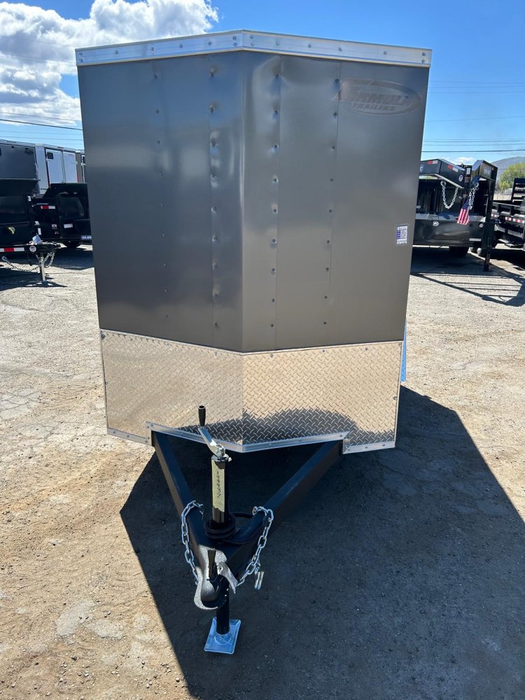 5x8 Formula Traverse Flat Top V-Nose Enclosed Trailer - 3K GVWR - Charcoal | Carson City, NV