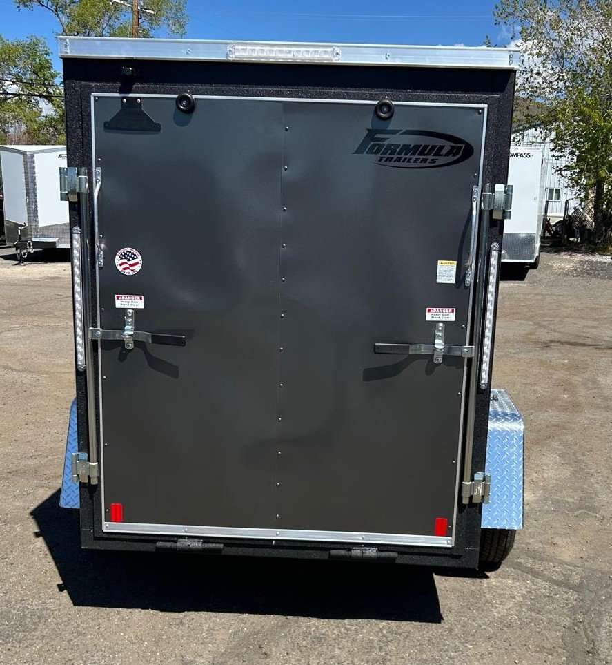 5x8 Formula Traverse Flat Top V-Nose Enclosed Trailer - 3K GVWR - Charcoal | Carson City, NV