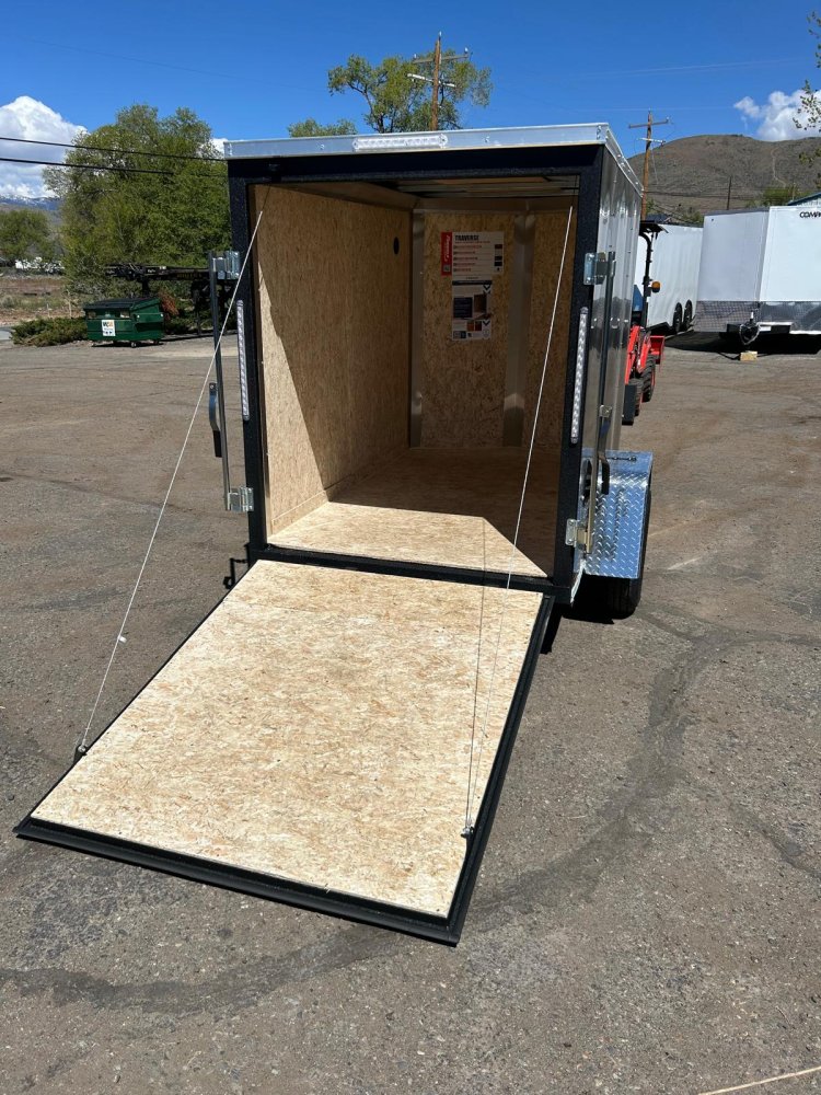 5x8 Formula Traverse Flat Top V-Nose Enclosed Trailer - 3K GVWR - Charcoal | Carson City, NV