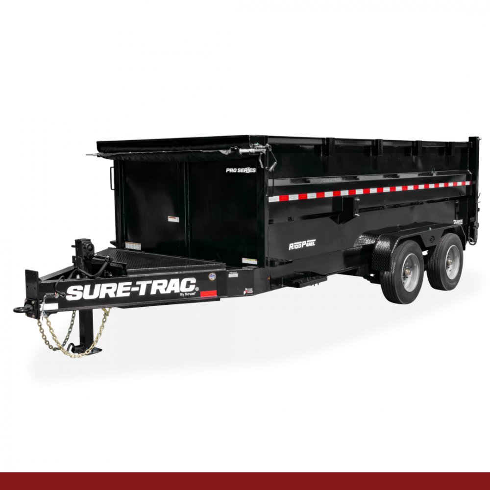 82" x 16', 22.5K Sure-Trac Dump - PRO SERIES SUPER DUTY Hydraulic Dump Trailer