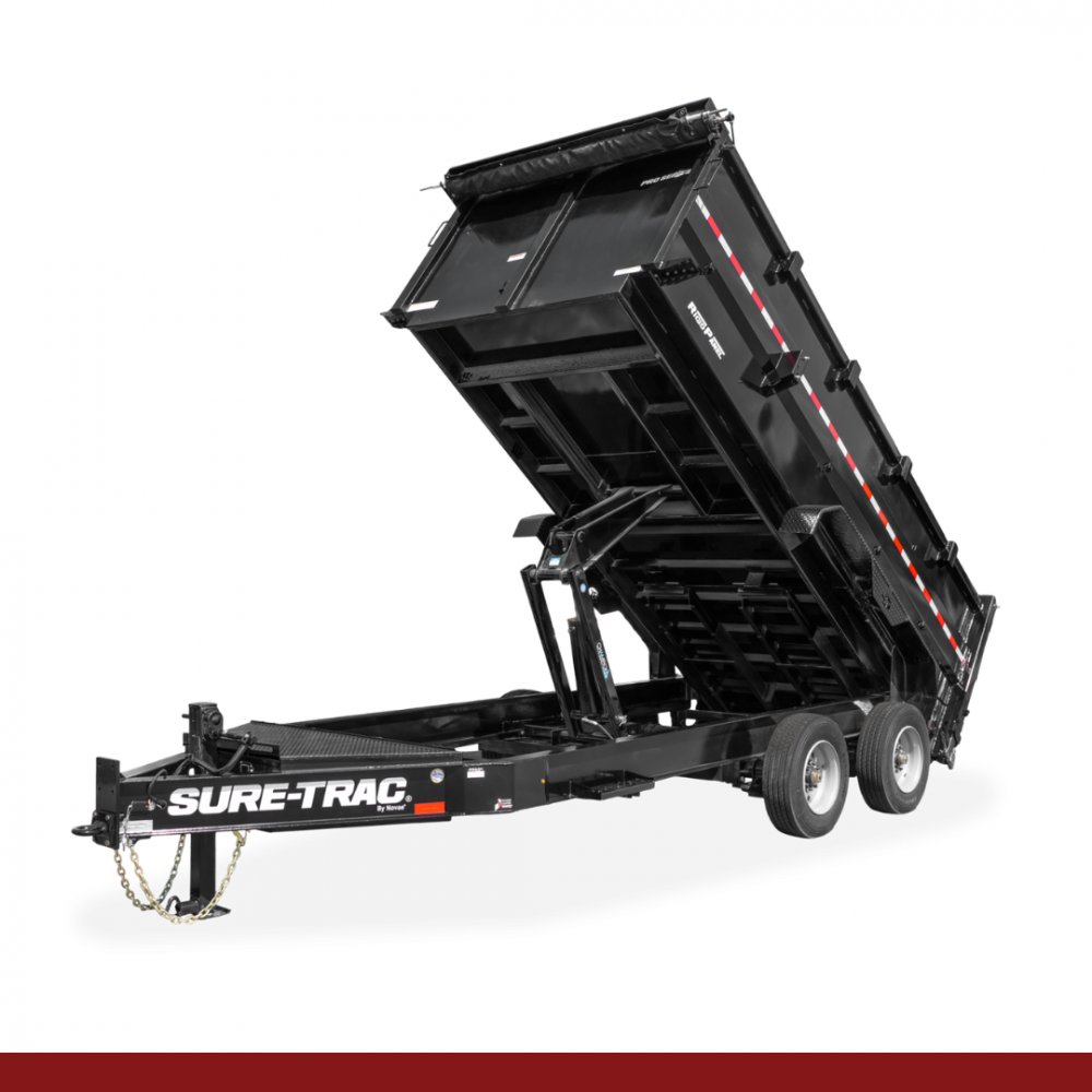 82" x 16', 22.5K Sure-Trac Dump - PRO SERIES SUPER DUTY Hydraulic Dump Trailer