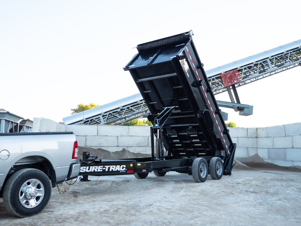 82" x 16', 22.5K Sure-Trac Dump - PRO SERIES SUPER DUTY Hydraulic Dump Trailer