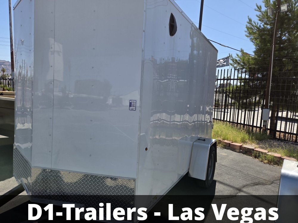 6x10 Indigo DLX Flat Top V-Nose Enclosed Cargo Trailer