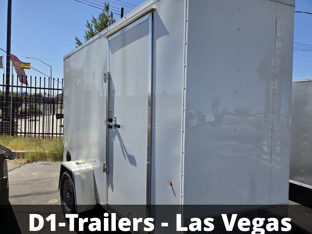 6x10 Indigo DLX Flat Top V-Nose Enclosed Cargo Trailer