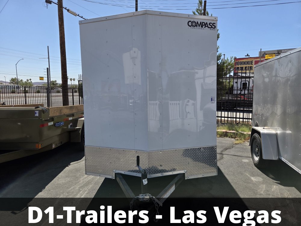 6x10 Indigo DLX Flat Top V-Nose Enclosed Cargo Trailer