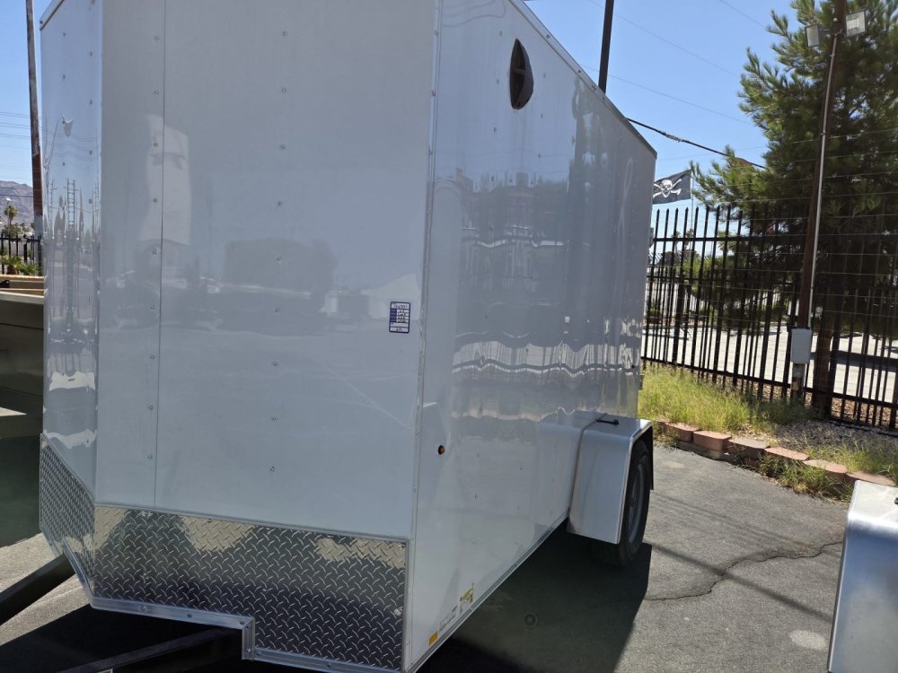 6x10 Indigo DLX Flat Top V-Nose Enclosed Cargo Trailer