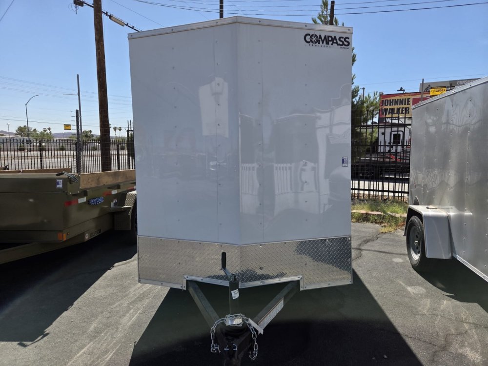 6x10 Indigo DLX Flat Top V-Nose Enclosed Cargo Trailer