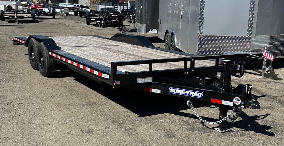 8.5x22 (20+2) Sure-Trac Full Width Car Hauler - 10K GVWR - Black | Carson City, NV