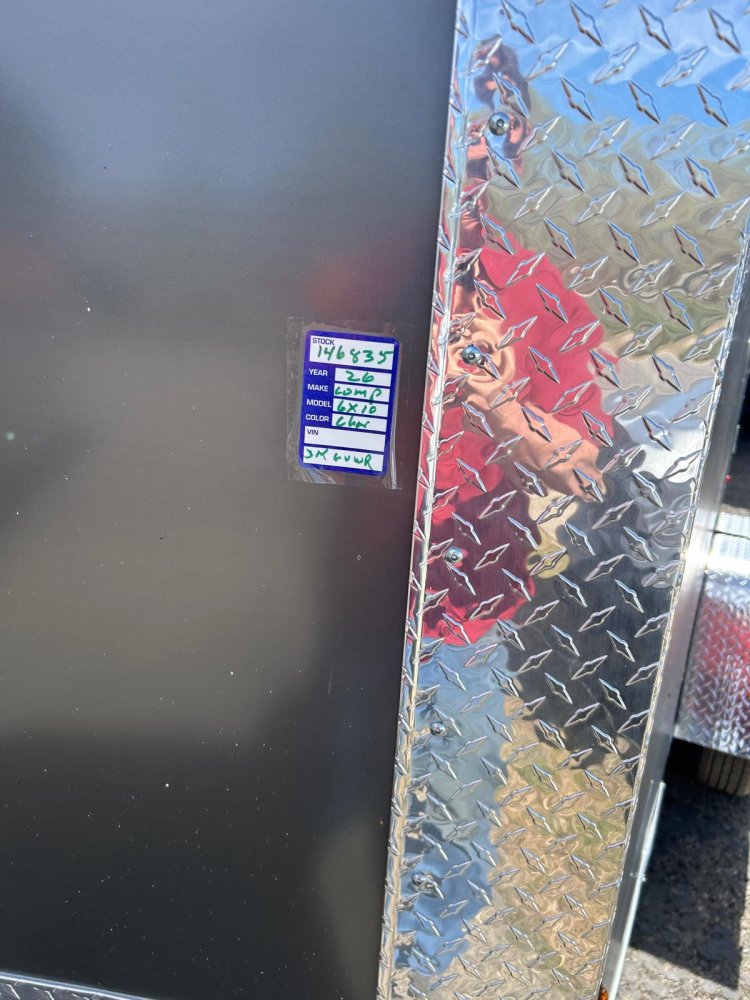 6x10 Traverse Flat Top V-Nose Enclosed Cargo Trailer 3K GVWR - Charcoal | Carson City, NV