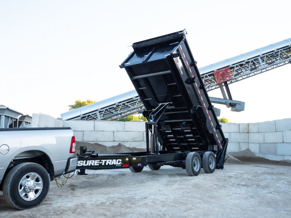 82" x 18', 22.5K Sure-Trac Dump - PRO SERIES SUPER DUTY Hydraulic Dump Trailer