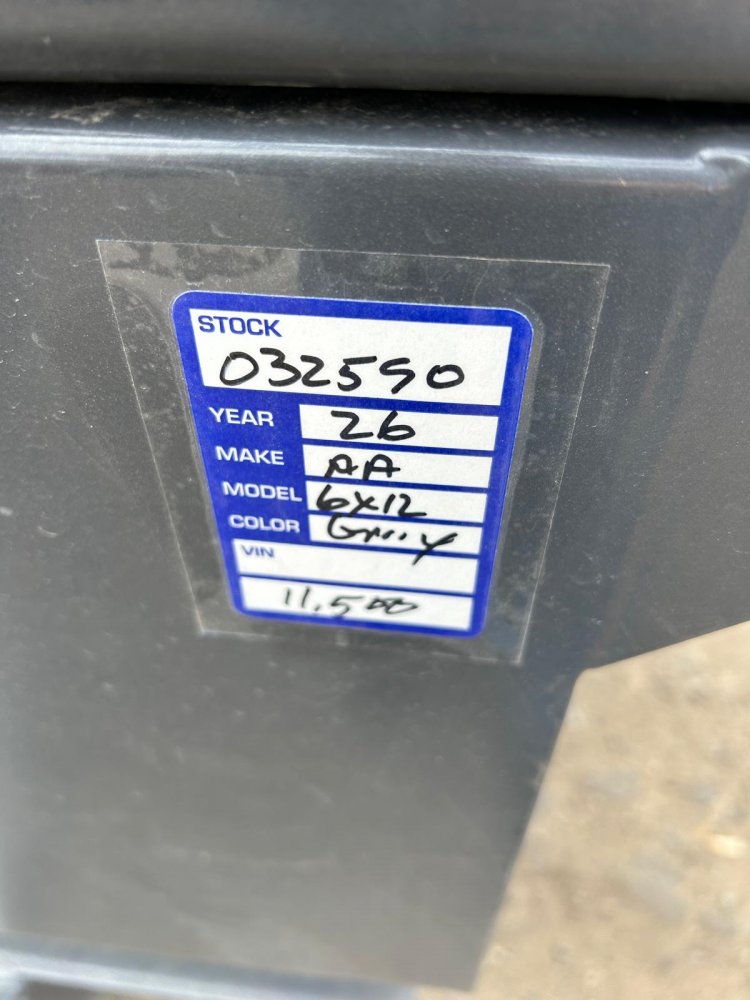6x12 Excel Series Low Profile Dump Trailer - 10K GVWR - Grey