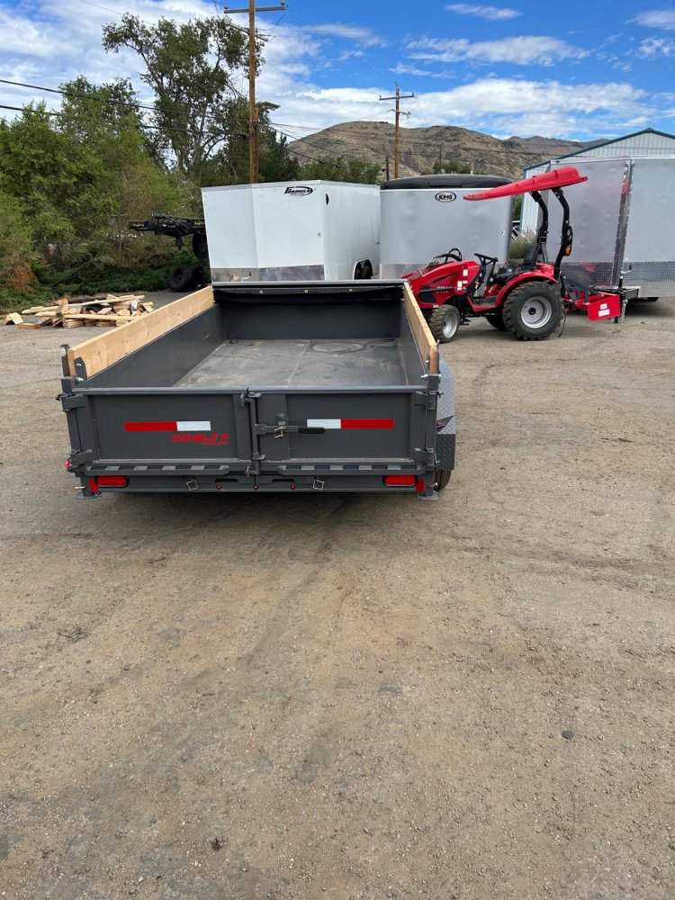 6x12 Excel Series Low Profile Dump Trailer - 10K GVWR - Grey