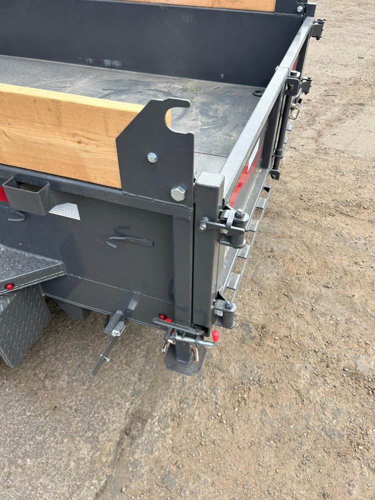6x12 Excel Series Low Profile Dump Trailer - 10K GVWR - Grey