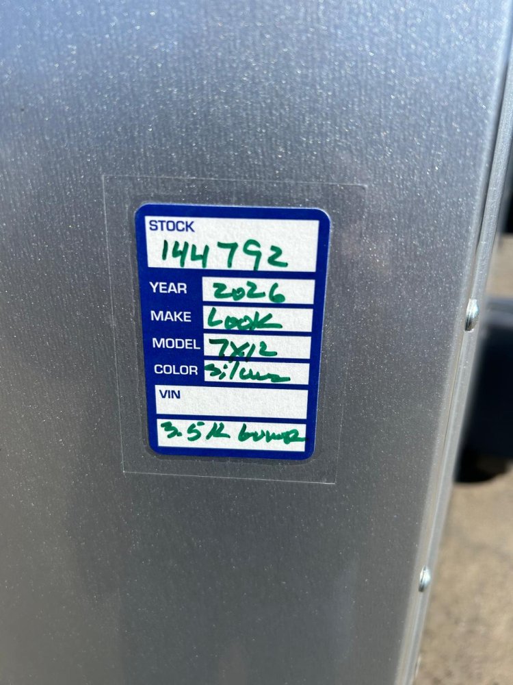 7x12 Indigo DLX Flat Top V-Nose Enclosed Trailer - 3.5K GVWR | Carson City, NV