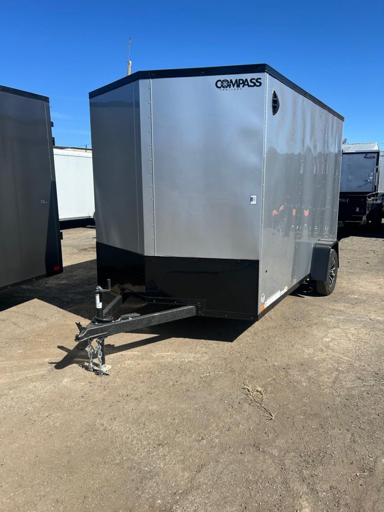 7x12 Indigo DLX Flat Top V-Nose Enclosed Trailer - 3.5K GVWR | Carson City, NV