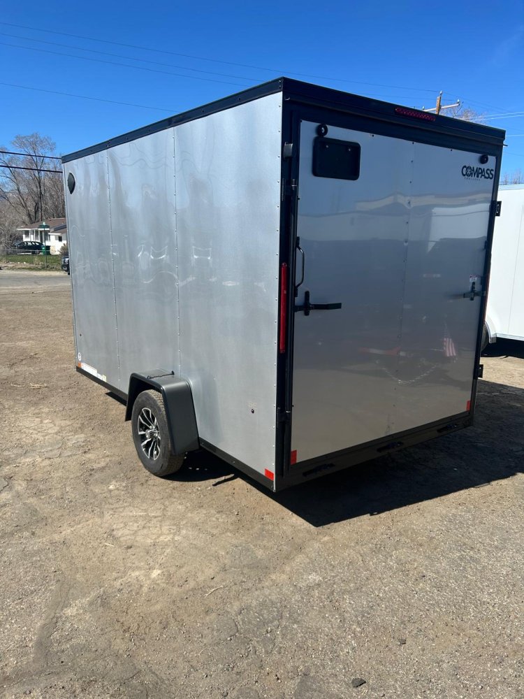 7x12 Indigo DLX Flat Top V-Nose Enclosed Trailer - 3.5K GVWR | Carson City, NV