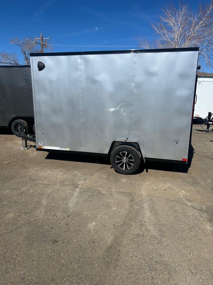 7x12 Indigo DLX Flat Top V-Nose Enclosed Trailer - 3.5K GVWR | Carson City, NV