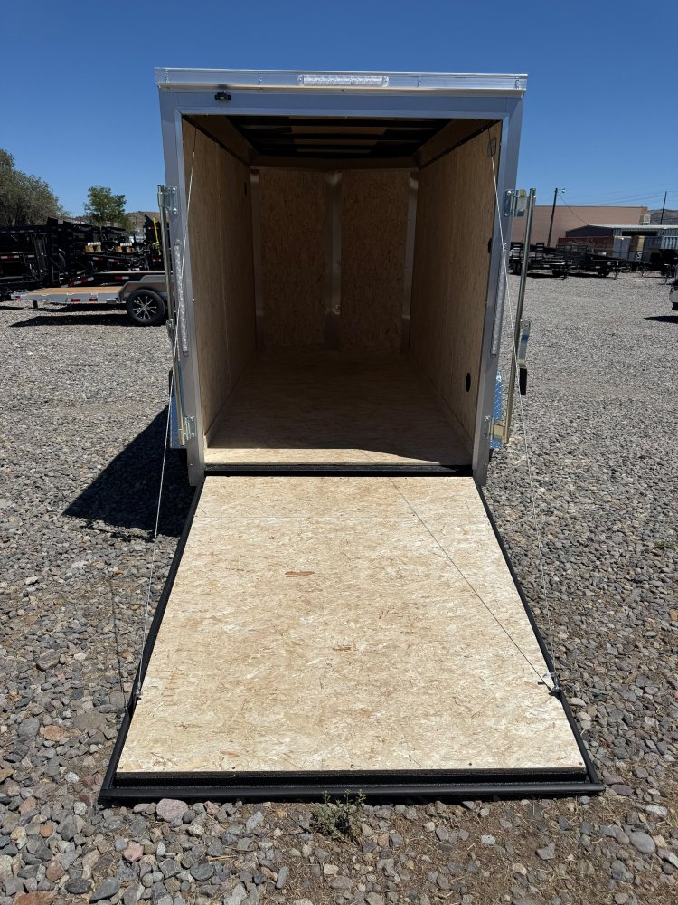 5x10 Traverse Flat Top V-Nose Enclosed Cargo Trailer 3K GVWR - Silver | Carson City, NV