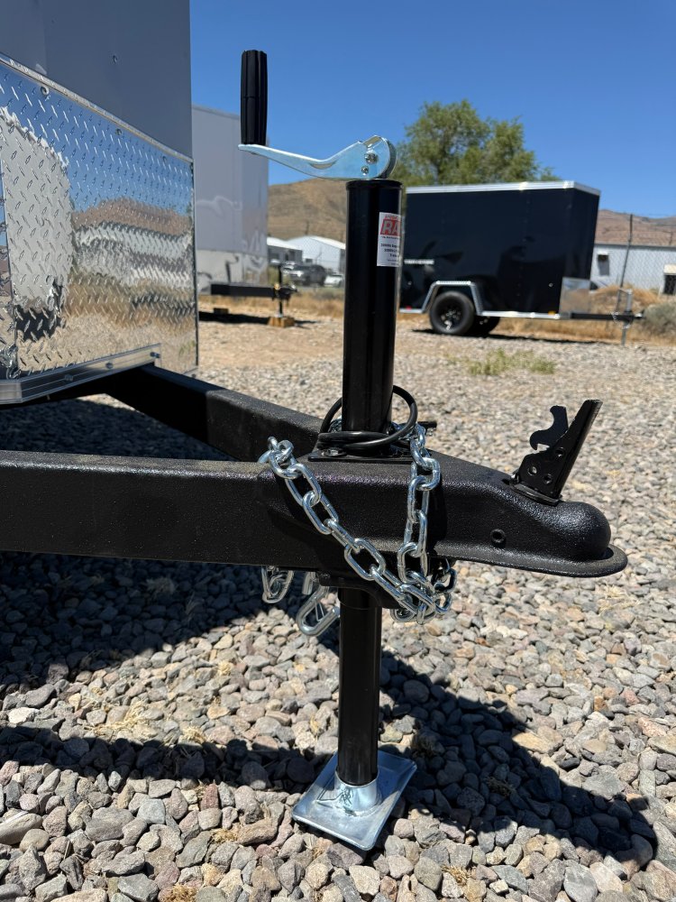 5x10 Traverse Flat Top V-Nose Enclosed Cargo Trailer 3K GVWR - Silver | Carson City, NV