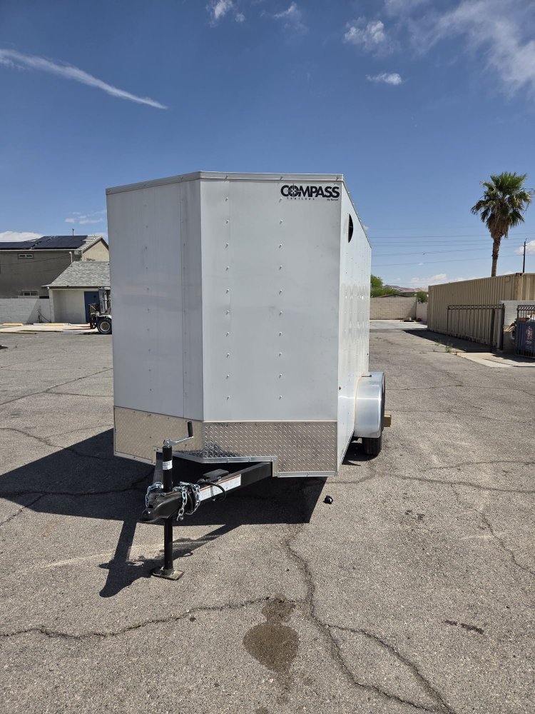 6x12 Indigo DLX Flat Top V-Nose Enclosed Cargo Trailer (7K GVWR) - For Sale in Nevada