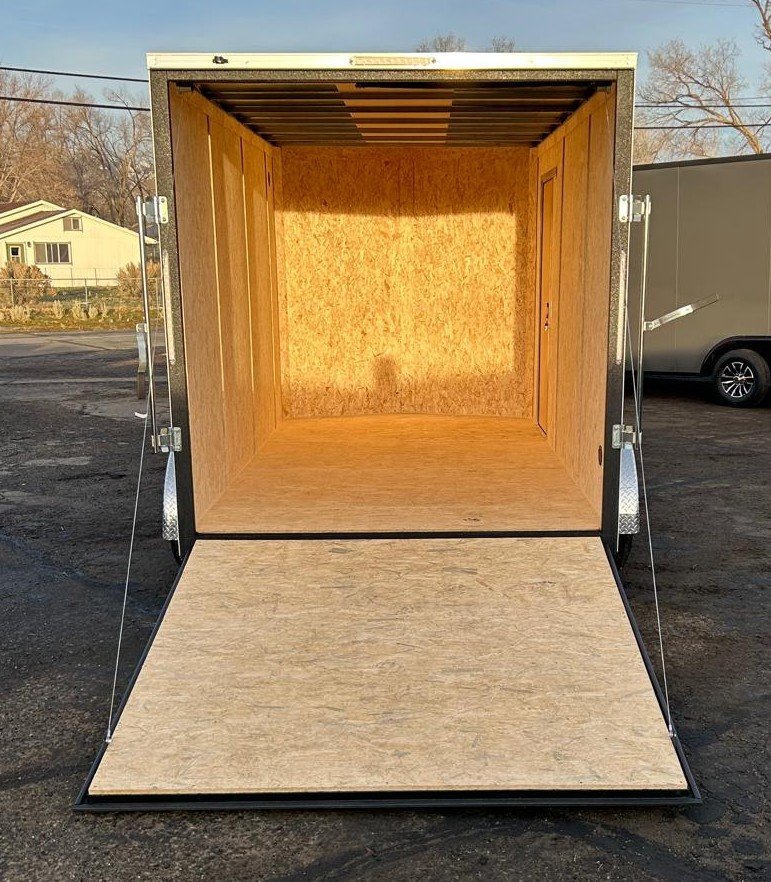 7x16 Formula Traverse Flat Top V-Nose Enclosed Trailer - White - 7K GVWR | D1 Trailers Carson City, 