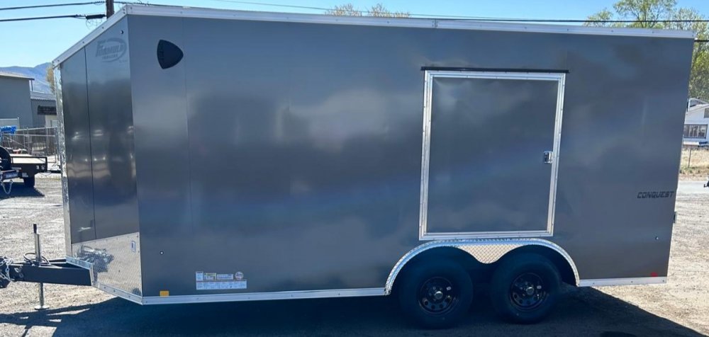 8.5x16 Conquest Flat Top Sloped V-Nose Enclosed Trailer - For Sale in Nevada