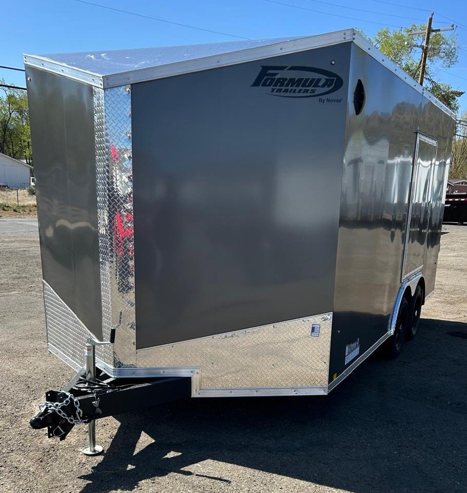 8.5x16 Conquest Flat Top Sloped V-Nose Enclosed Trailer - For Sale in Nevada
