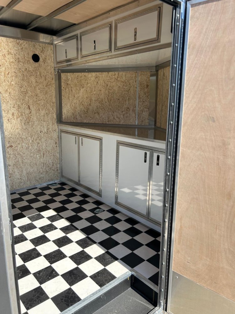 8.5x16 Conquest Flat Top Sloped V-Nose Enclosed Trailer - For Sale in Nevada