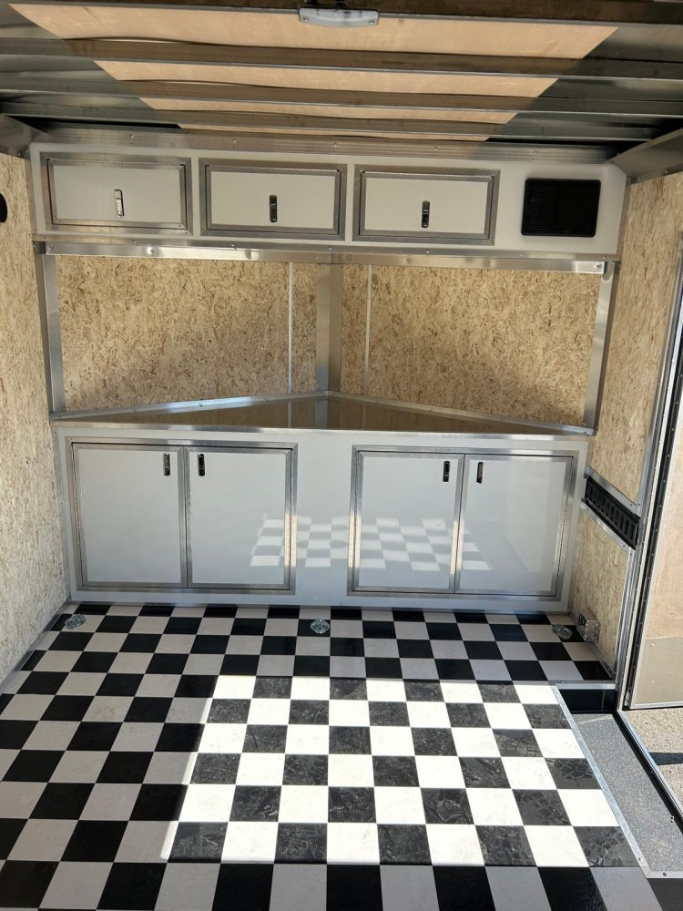 8.5x16 Conquest Flat Top Sloped V-Nose Enclosed Trailer - For Sale in Nevada