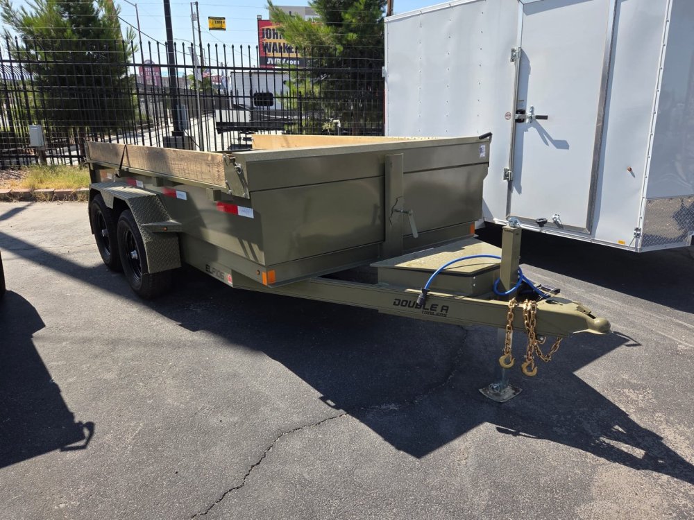 6x12 Double A Excel Series - 10K GVWR Low Profile Dump Trailer