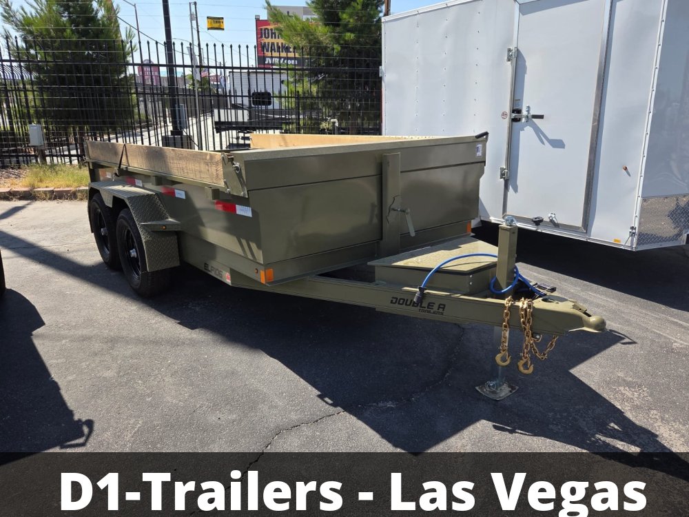 6x12 Double A Excel Series - 10K GVWR Low Profile Dump Trailer