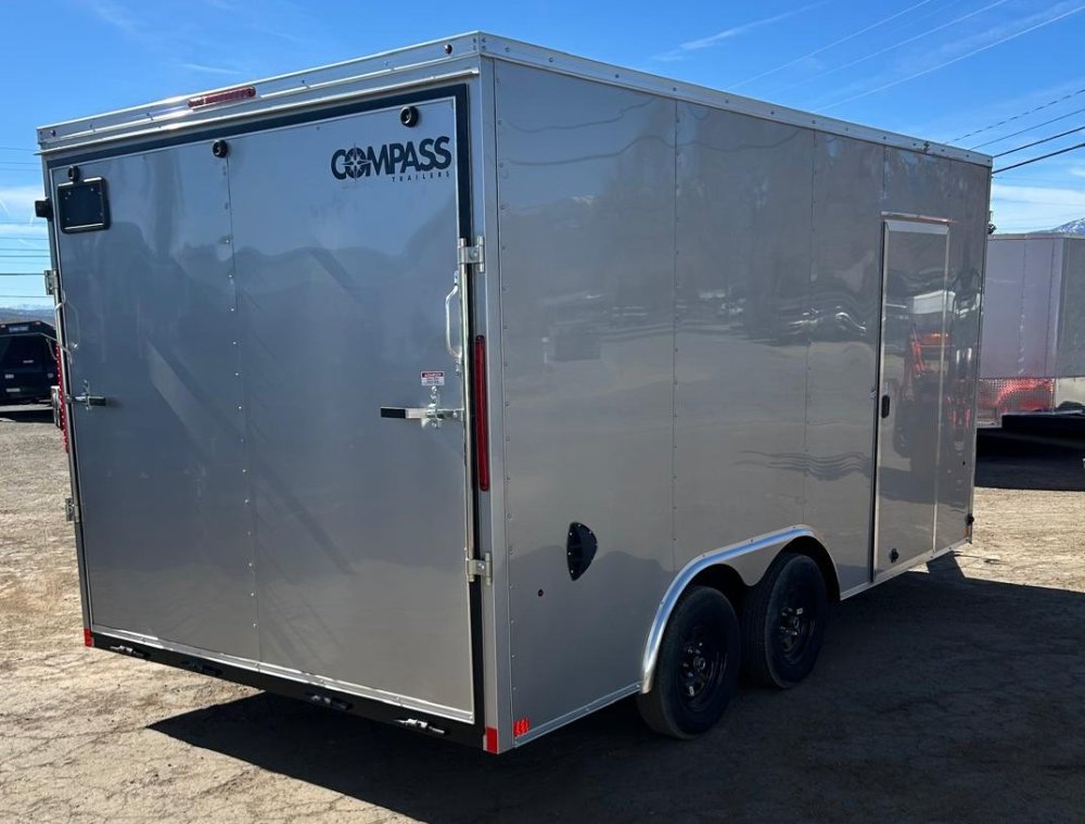 8.5x16 Indigo DLX Flat Top V-Nose Enclosed Car Hauler for Sale | Carson City, NV