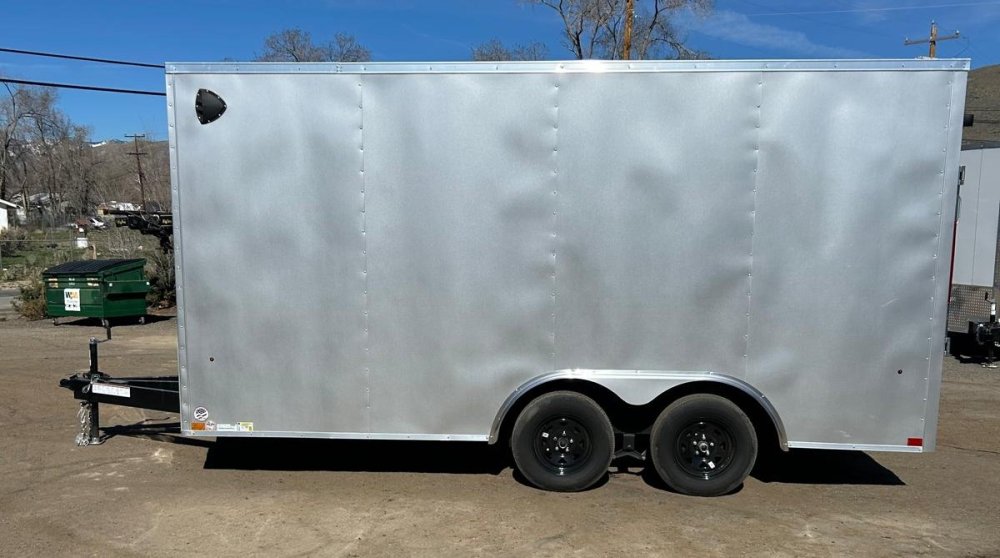 8.5x16 Indigo DLX Flat Top V-Nose Enclosed Car Hauler for Sale | Carson City, NV