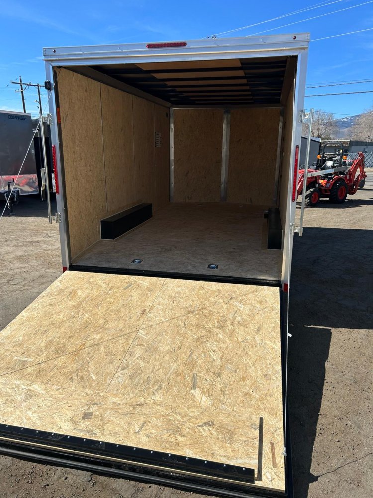 8.5x16 Indigo DLX Flat Top V-Nose Enclosed Car Hauler for Sale | Carson City, NV