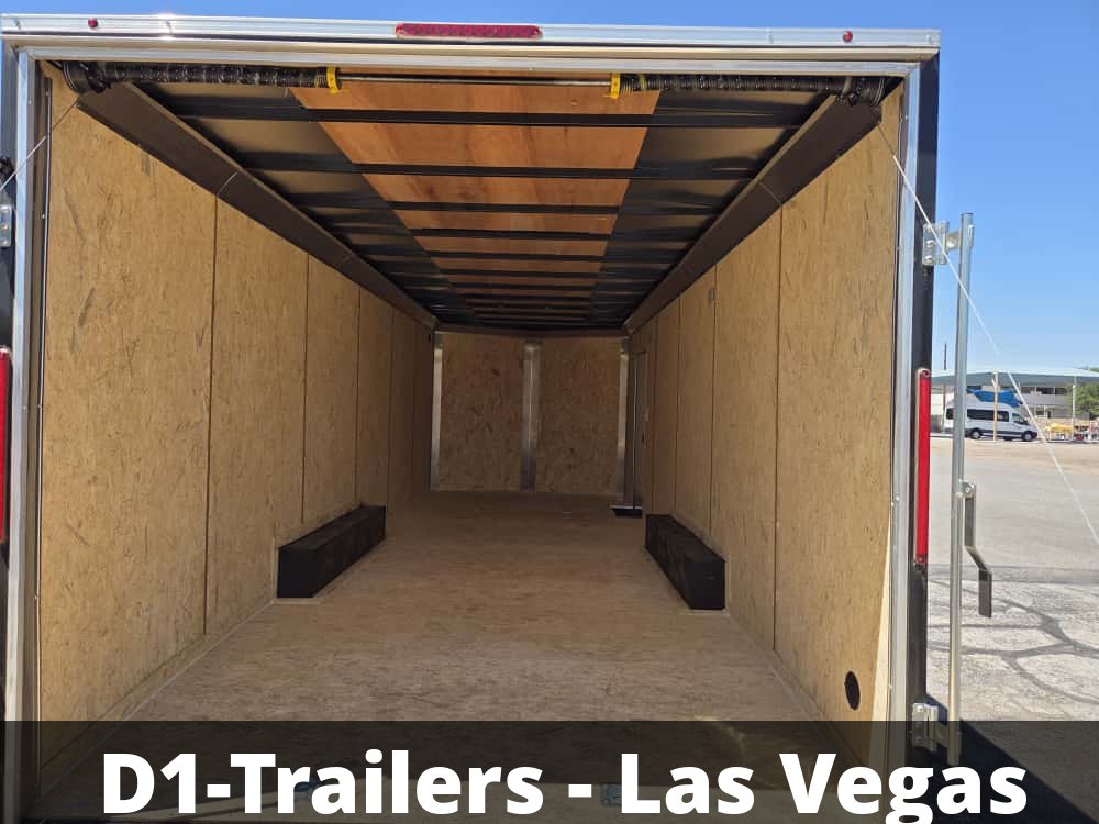 8.5x24 Indigo DLX Flat Top V-Nose Enclosed Trailer - 10K GVWR