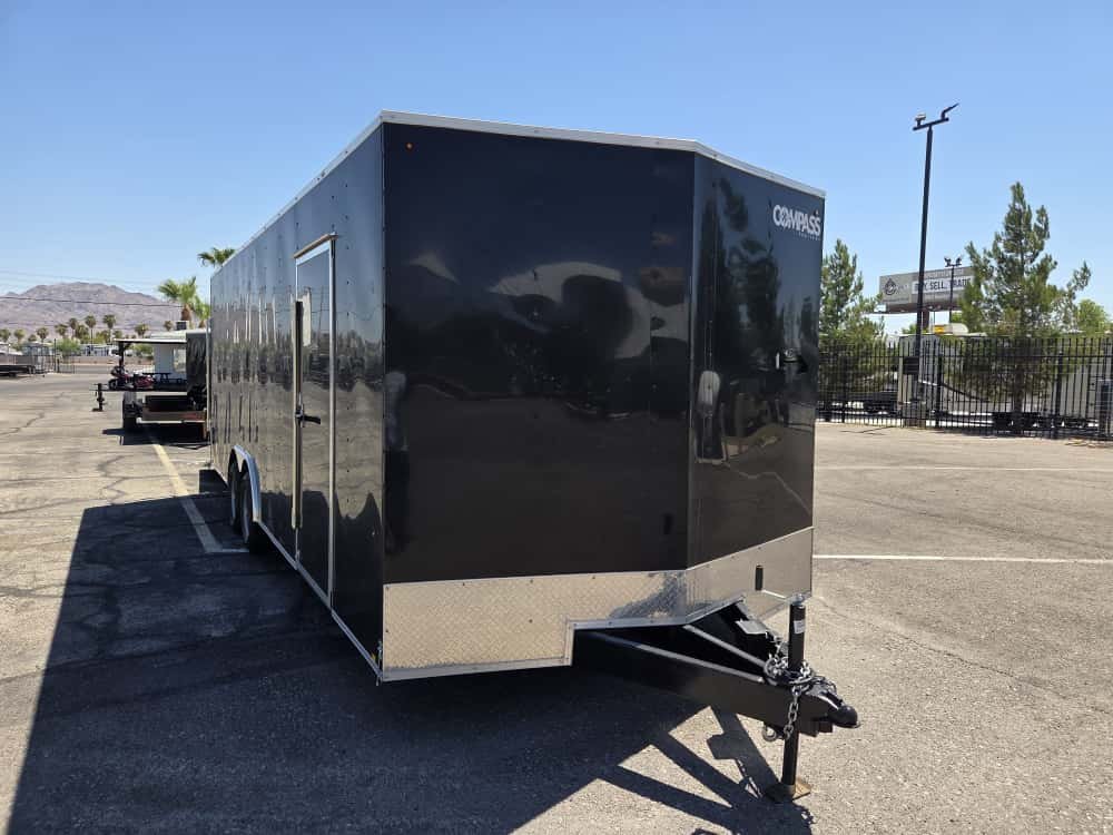8.5x24 Indigo DLX Flat Top V-Nose Enclosed Trailer - 10K GVWR
