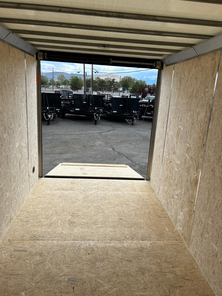 7x14 Conquest SE Flat Top Sloped V-Nose Enclosed Trailer - 10K GVWR - White | Carson City, NV