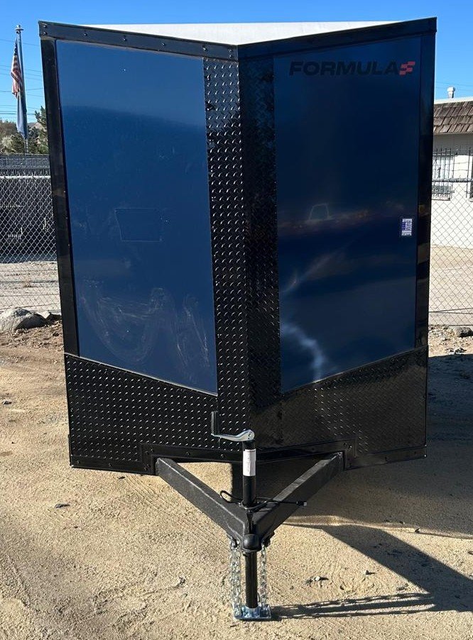 Formula Conquest Enclosed Trailer - Blue Composite with Blackout Trim