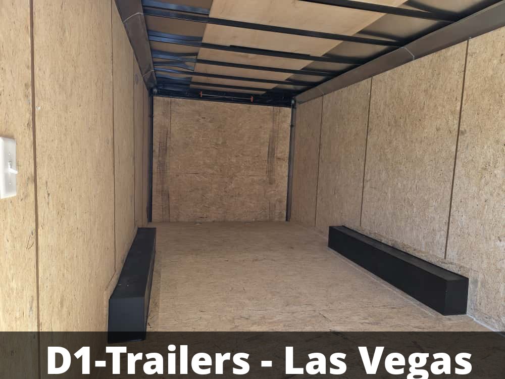 8.5x24 EX DLX Flat Top V-Nose Enclosed Trailer - 10K GVWR