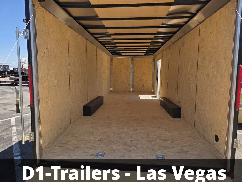 8.5x24 EX DLX Flat Top V-Nose Enclosed Trailer - 10K GVWR