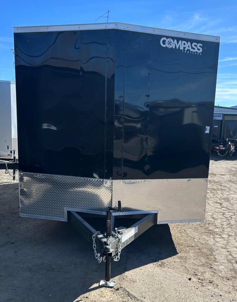 8.5x16 Indigo DLX Flat Top V-Nose Enclosed Car Hauler for Sale | Carson City, NV