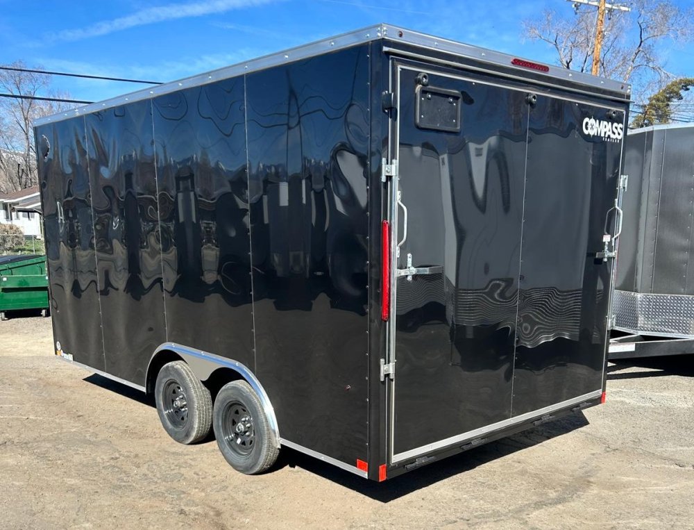 8.5x16 Indigo DLX Flat Top V-Nose Enclosed Car Hauler for Sale | Carson City, NV