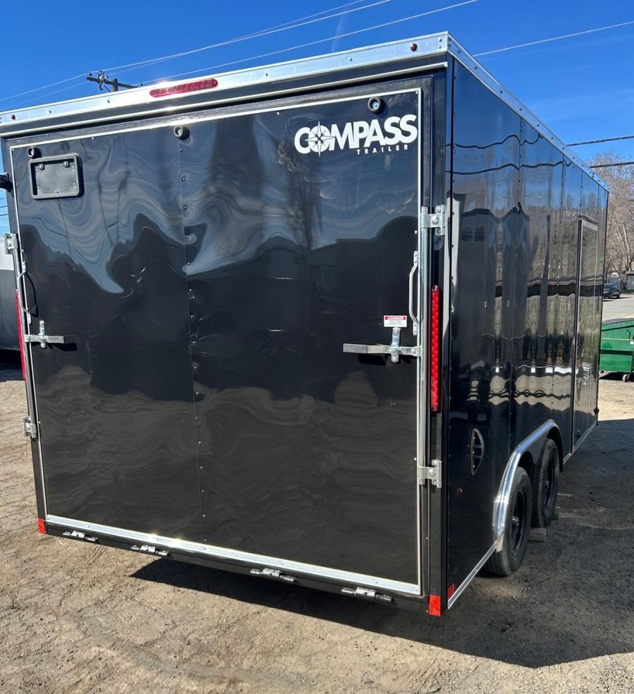 8.5x16 Indigo DLX Flat Top V-Nose Enclosed Car Hauler for Sale | Carson City, NV